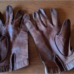 Men's Classic Brown Leather Gloves